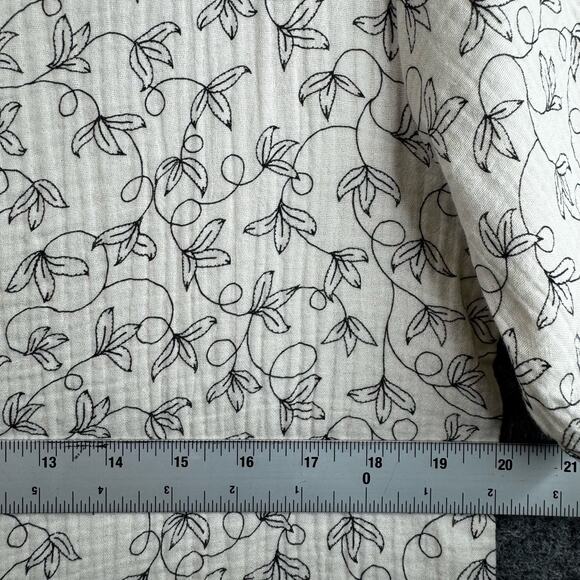 Thomas Sterling Men's Cotton Short Sleeve Button Up Shirt Size Small Beige - Picture 7 of 8